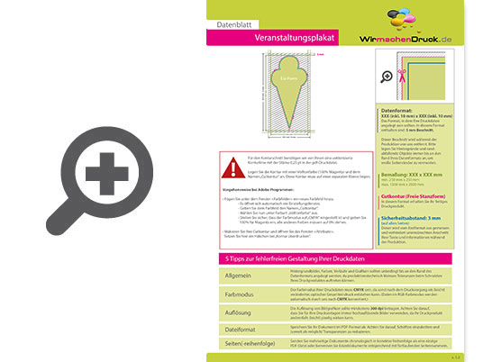 Product Bild veranstaltungsplakat_auf_hohlkammerplatte_in_eis-form_konturgefr__st___einseitig_4_0-farbig_bedruckt