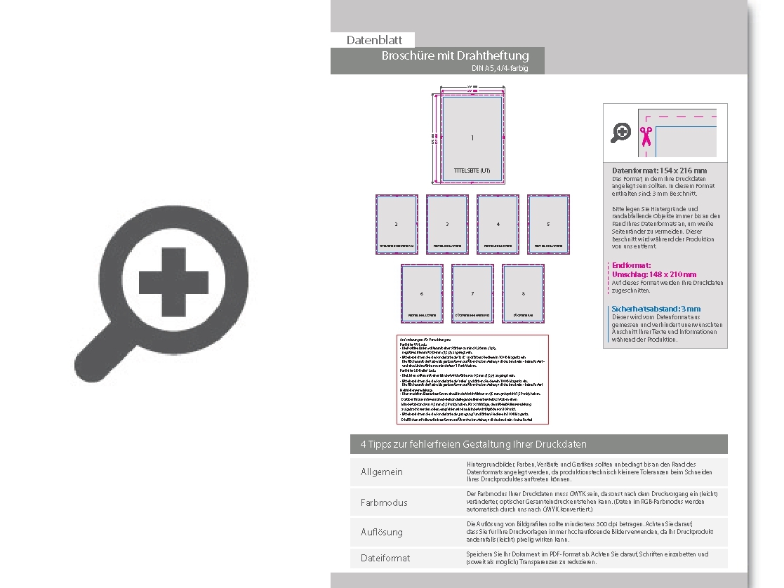 Product Bild brosch__re_mit_drahtheftung__endformat_din_a5__136-seitig