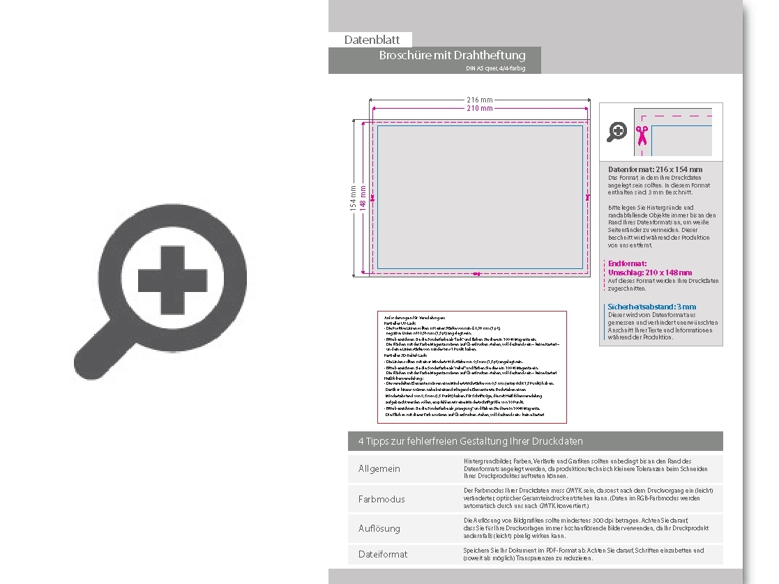 Product Bild brosch__re_mit_drahtheftung__endformat_din_a5_quer__116-seitig