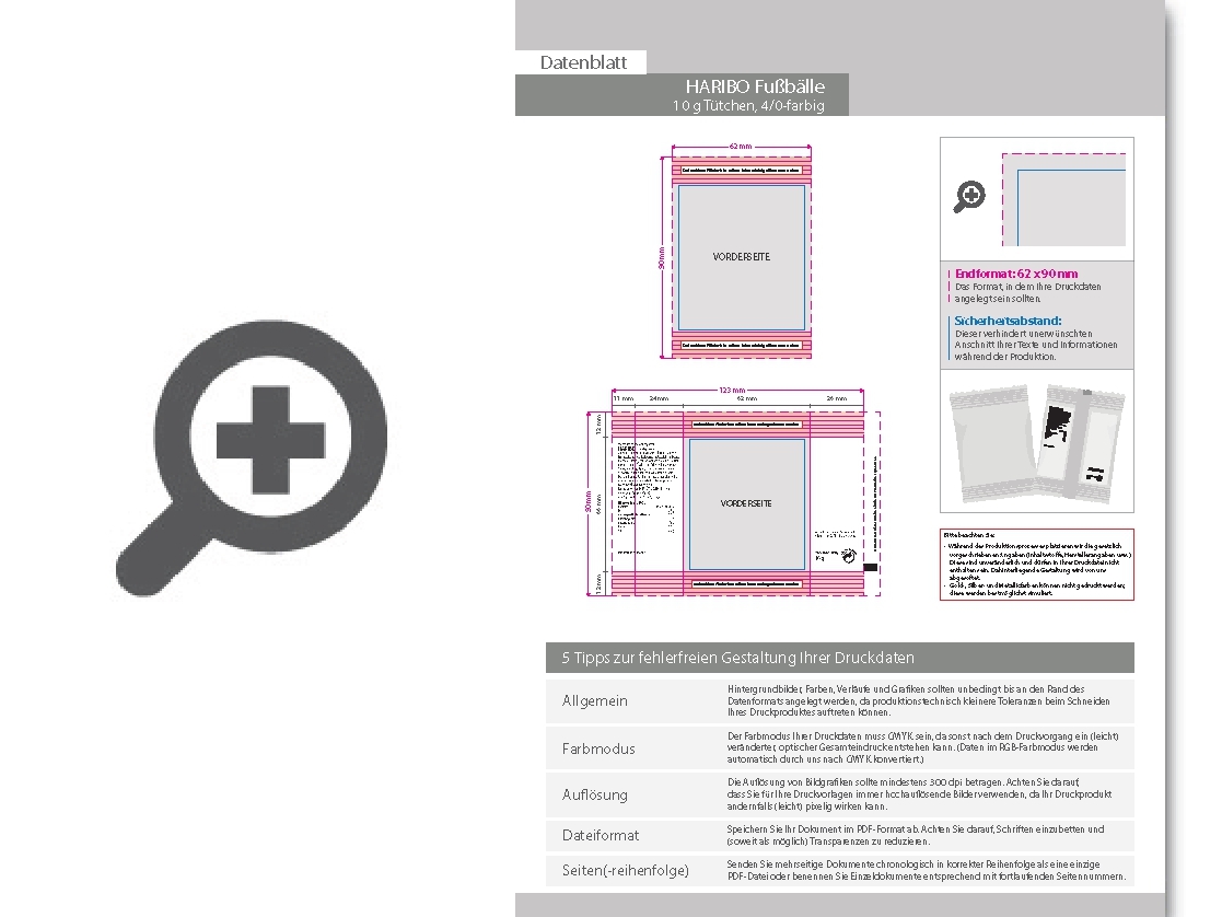 Product Bild haribo_fu__b__lle__10g_t__tchen__4_0_farbig_einseitig_bedruckt