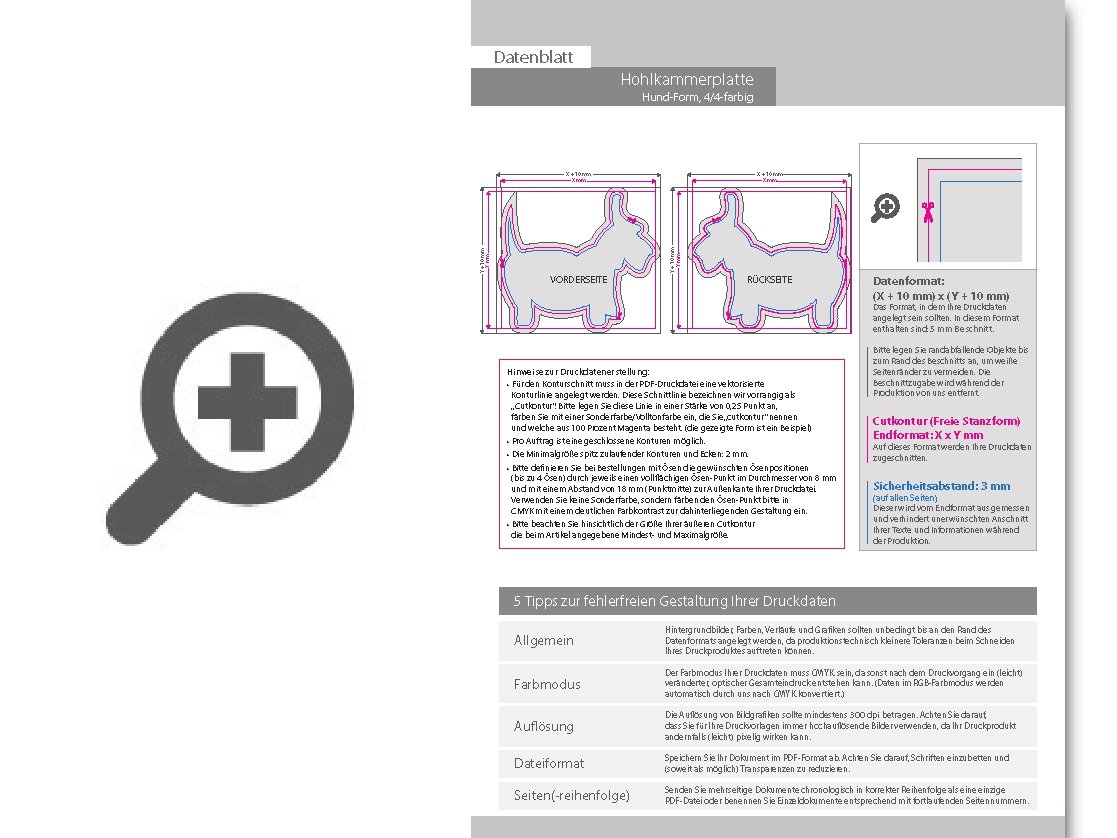 Product Bild hohlkammerplatte_in_hund-form_konturgefr__st___beidseitig_4_4-farbig_bedruckt
