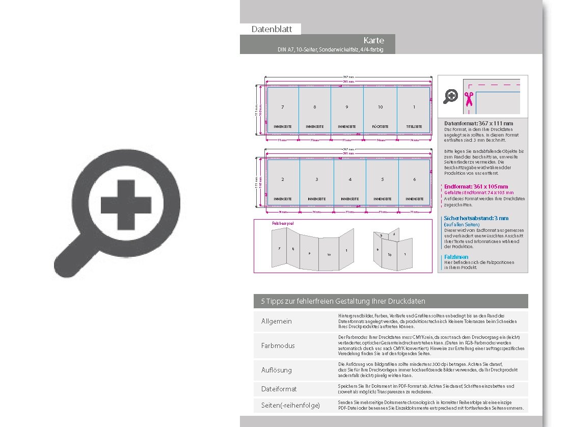 Product Bild geburtstagskarte__gefalzt_auf_din_a7__vertikaler_sonderwickelfalz__10-seitig