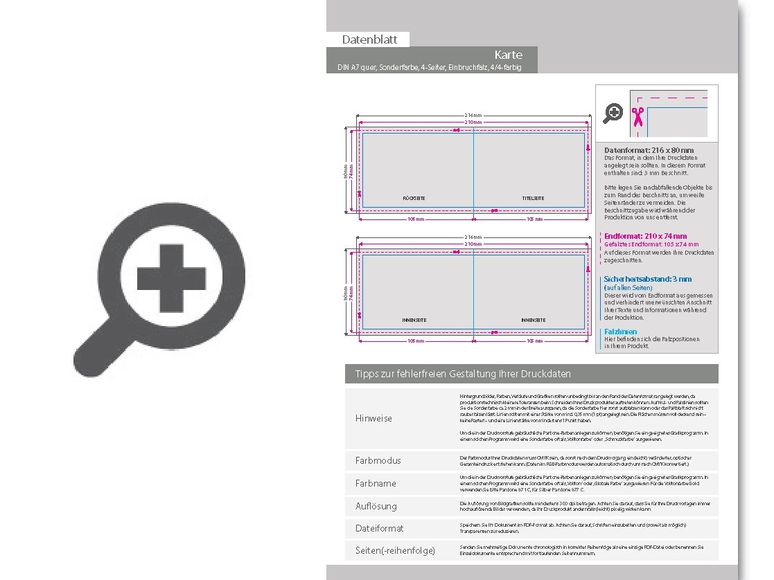 Product Bild faltblatt_din_a7_quer_4-seiter_4_4_farbig_+_sonderfarbe_gold