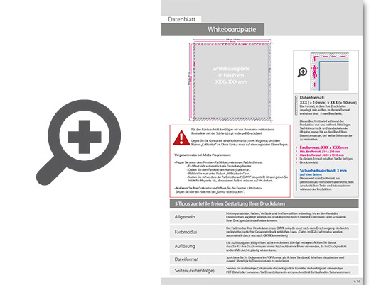 Product Bild whiteboardplatte_in_frei-form_(eine_konturfr__sung_m__glich)___einseitig_4_0-farbig_bedruckt