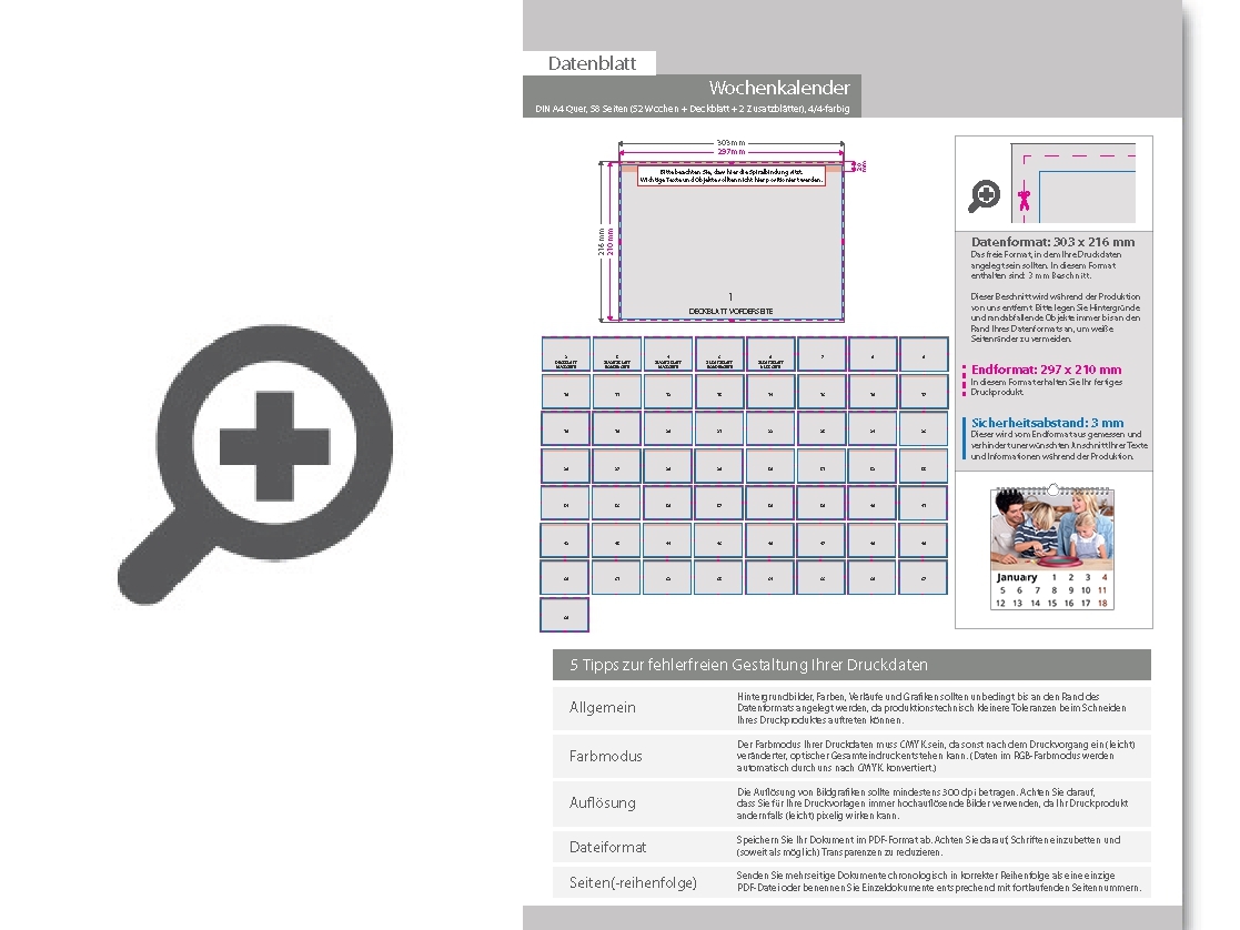 Product Bild wochenkalender_58_seiten_(52_wochen_+_deckblatt_+_2_zusatzbl__tter)__din_a4_quer_(297_x_210_mm)